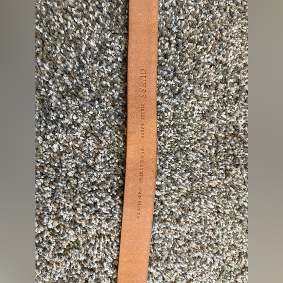 Vintage Guess Belt Brown Leather Silver
Heart Buckle Studs Studded LARGE - Picture 7 of 13